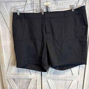 Black chino shorts SZ 28 Lane Bryant